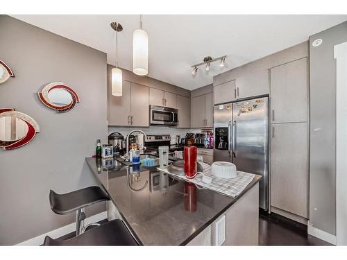 2411-240 Skyview Ranch Road Ne, Calgary, AB - Indoor Photo Showing Kitchen With Stainless Steel Kitchen With Upgraded Kitchen