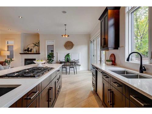 2407 27 Street Sw, Calgary, AB - Indoor Photo Showing Kitchen With Double Sink With Upgraded Kitchen