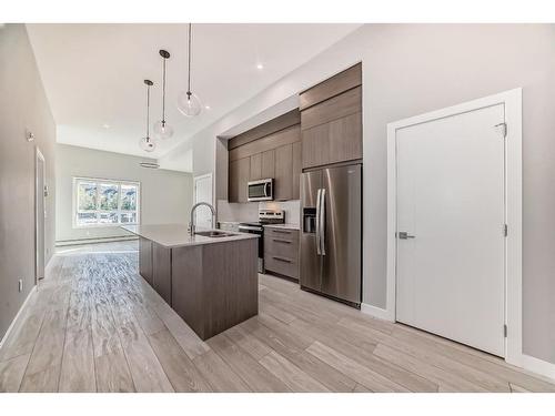 2124-60 Skyview Ranch Road Ne, Calgary, AB - Indoor Photo Showing Kitchen With Stainless Steel Kitchen