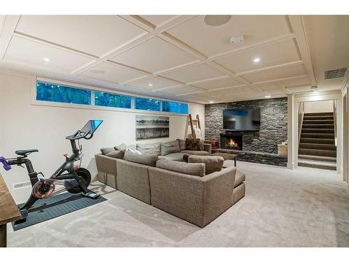 1412 70 Avenue Sw, Calgary, AB - Indoor Photo Showing Gym Room