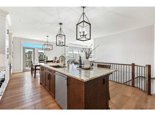 87 Cranbrook Way Se, Calgary, AB - Indoor Photo Showing Kitchen With Double Sink