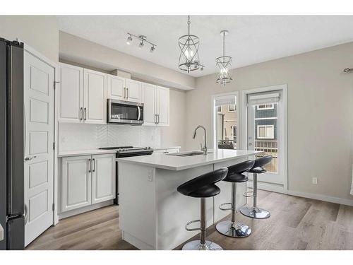 110-32 Red Embers Parade Ne, Calgary, AB - Indoor Photo Showing Kitchen With Upgraded Kitchen