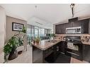 1606-210 15 Avenue Se, Calgary, AB  - Indoor Photo Showing Kitchen With Double Sink 