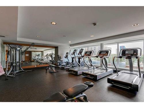 905-510 6 Avenue Se, Calgary, AB - Indoor Photo Showing Gym Room