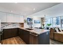 905-510 6 Avenue Se, Calgary, AB  - Indoor Photo Showing Kitchen With Double Sink 