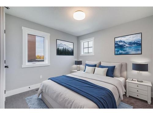 1209 Coopers Drive Sw, Airdrie, AB - Indoor Photo Showing Bedroom