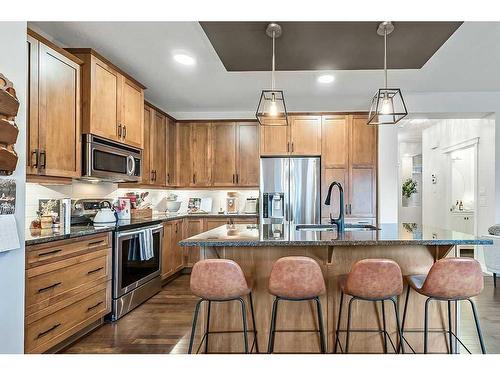 41 Mahogany Terrace Se, Calgary, AB - Indoor Photo Showing Kitchen With Stainless Steel Kitchen With Upgraded Kitchen