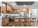 41 Mahogany Terrace Se, Calgary, AB  - Indoor Photo Showing Kitchen With Stainless Steel Kitchen With Upgraded Kitchen 