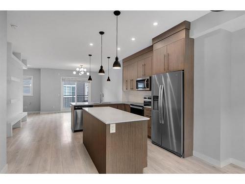 529-72 Cornerstone Manor Ne, Calgary, AB - Indoor Photo Showing Kitchen With Stainless Steel Kitchen With Upgraded Kitchen