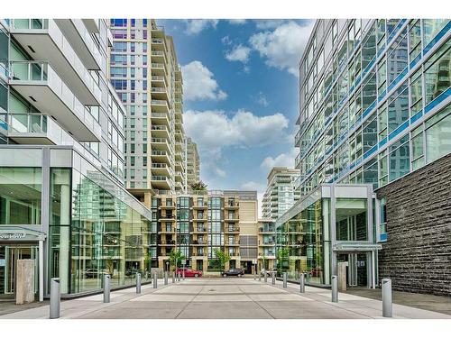 410-138 Waterfront Court Sw, Calgary, AB - Outdoor With Balcony With Facade