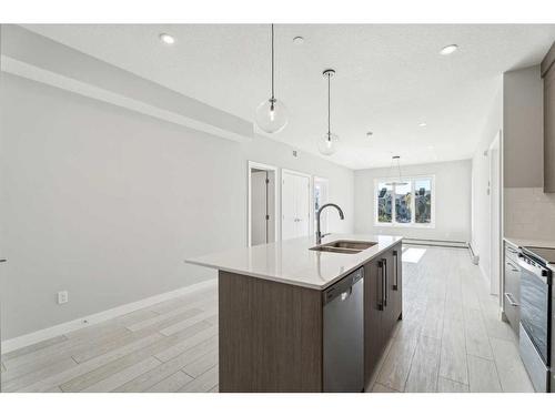 2222-60 Skyview Ranch Road Ne, Calgary, AB - Indoor Photo Showing Kitchen With Double Sink With Upgraded Kitchen