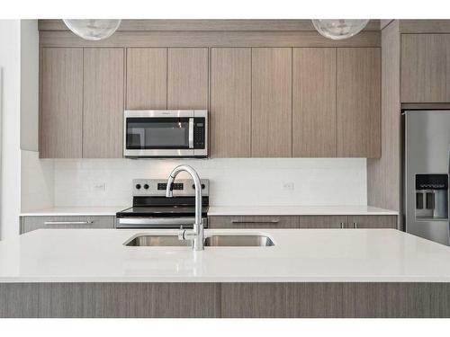 2222-60 Skyview Ranch Road Ne, Calgary, AB - Indoor Photo Showing Kitchen With Double Sink With Upgraded Kitchen