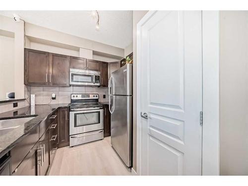 104-22 Panatella Road Nw, Calgary, AB - Indoor Photo Showing Kitchen With Double Sink