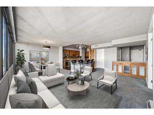 1503-330 26 Avenue Sw, Calgary, AB - Indoor Photo Showing Living Room