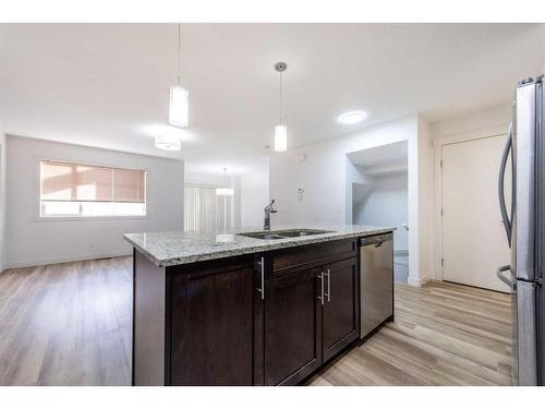 431 Redstone View Ne, Calgary, AB - Indoor Photo Showing Kitchen With Double Sink