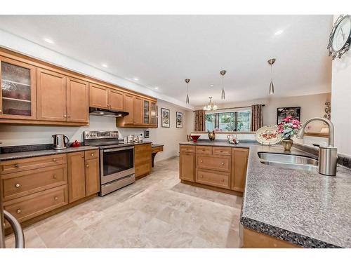 105-3719B 49 Street Nw, Calgary, AB - Indoor Photo Showing Kitchen With Double Sink