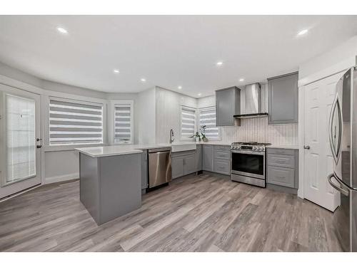 247 Lakeview Cove, Chestermere, AB - Indoor Photo Showing Kitchen With Stainless Steel Kitchen With Upgraded Kitchen