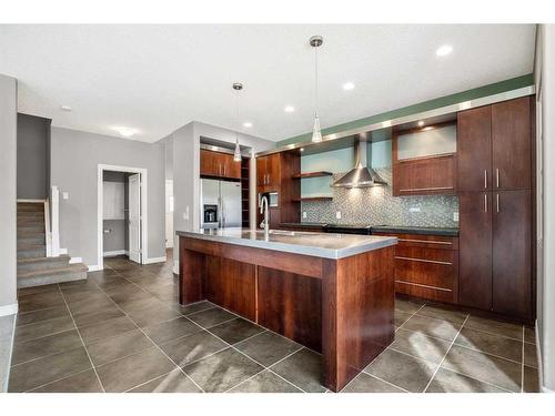 117 Kincora Place Nw, Calgary, AB - Indoor Photo Showing Kitchen With Upgraded Kitchen