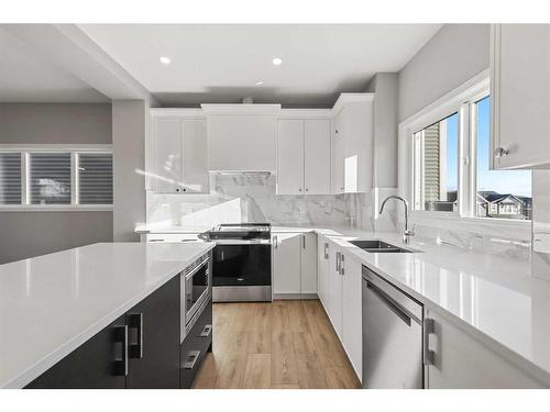 226 Marmot Walk Nw, Calgary, AB - Indoor Photo Showing Kitchen With Double Sink With Upgraded Kitchen