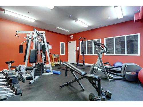 309-220 11 Avenue Se, Calgary, AB - Indoor Photo Showing Gym Room