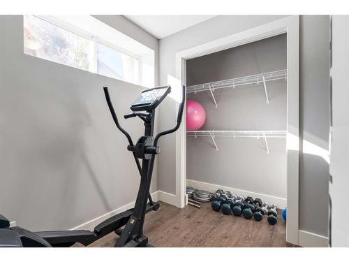 19 Mahogany Rise Se, Calgary, AB - Indoor Photo Showing Gym Room