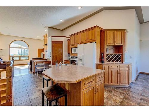 15 Taylor Bay, Rural Rocky View County, AB - Indoor Photo Showing Kitchen With Double Sink