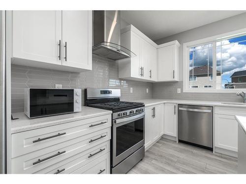 181 Carrington Crescent Nw, Calgary, AB - Indoor Photo Showing Kitchen With Stainless Steel Kitchen With Upgraded Kitchen