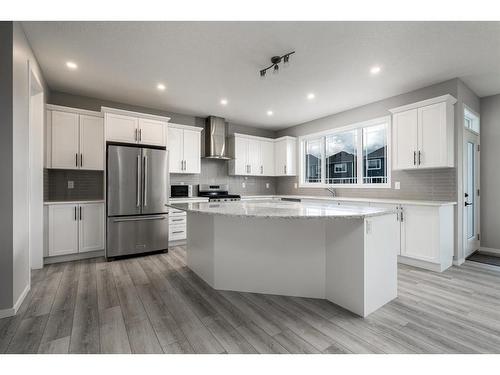 181 Carrington Crescent Nw, Calgary, AB - Indoor Photo Showing Kitchen With Stainless Steel Kitchen With Upgraded Kitchen