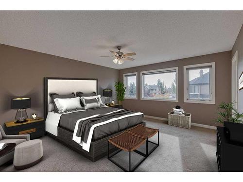 3 Evergreen Square Sw, Calgary, AB - Indoor Photo Showing Bedroom