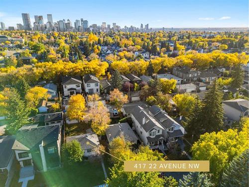 417 22 Avenue Nw, Calgary, AB - Outdoor With View