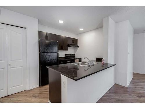 119-7210 80 Avenue Ne, Calgary, AB - Indoor Photo Showing Kitchen With Double Sink