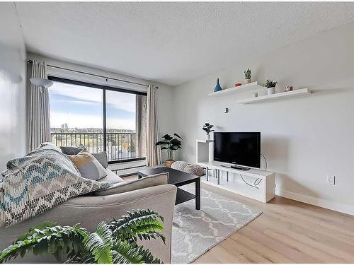 801-1330 15 Avenue Sw, Calgary, AB - Indoor Photo Showing Living Room