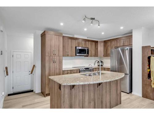 226 Cityside Grove Ne, Calgary, AB - Indoor Photo Showing Kitchen With Double Sink