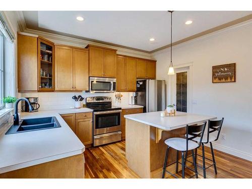 3-2326 2 Avenue Nw, Calgary, AB - Indoor Photo Showing Kitchen With Stainless Steel Kitchen With Double Sink