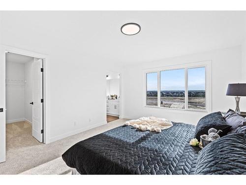 935 Langholm Drive Se, Airdrie, AB - Indoor Photo Showing Bedroom