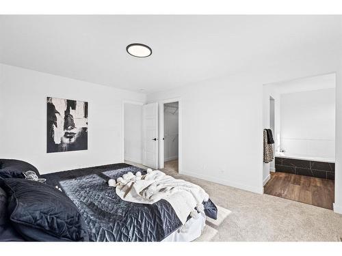 935 Langholm Drive Se, Airdrie, AB - Indoor Photo Showing Bedroom