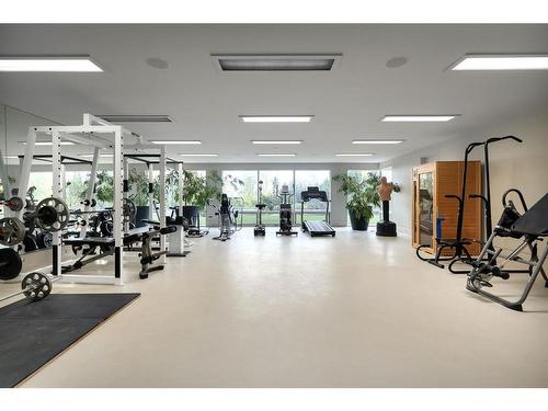 25102 Lower Springbank Road, Rural Rocky View County, AB - Indoor Photo Showing Gym Room