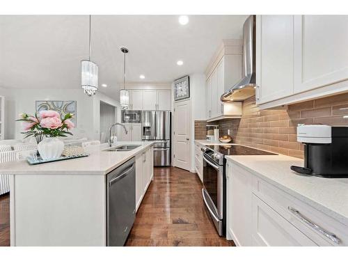 60 Brightoncrest Point Se, Calgary, AB - Indoor Photo Showing Kitchen With Stainless Steel Kitchen With Upgraded Kitchen