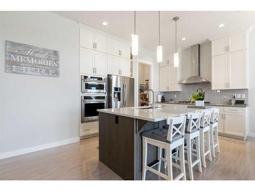 162 Ranch Road, Okotoks, AB - Indoor Photo Showing Kitchen With Upgraded Kitchen