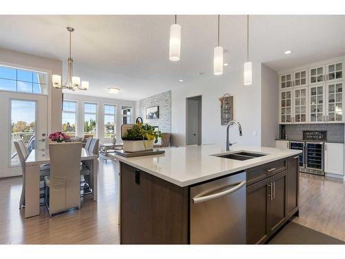 162 Ranch Road, Okotoks, AB - Indoor Photo Showing Kitchen With Double Sink With Upgraded Kitchen