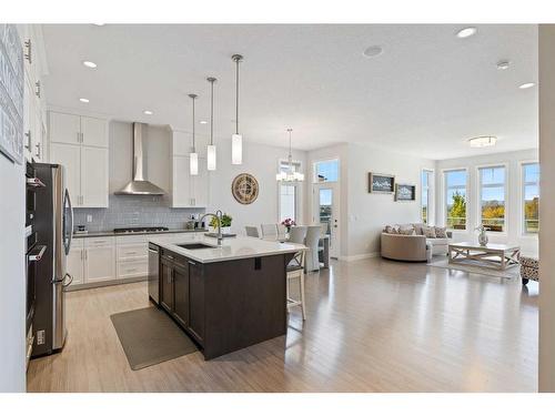 162 Ranch Road, Okotoks, AB - Indoor Photo Showing Kitchen With Upgraded Kitchen