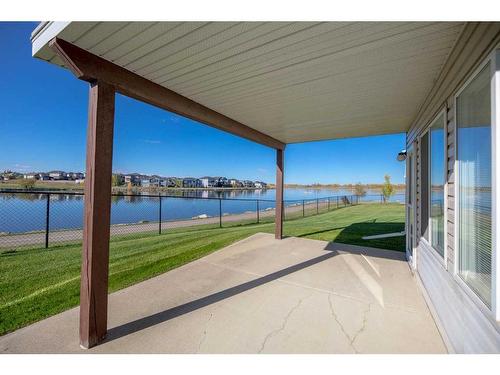 159 Westlake Bay, Strathmore, AB - Outdoor With Body Of Water With View With Exterior