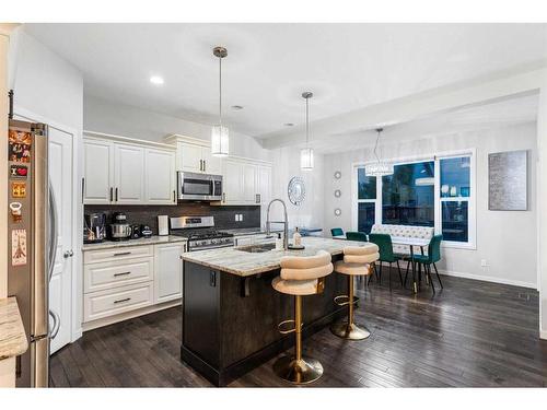 2087 Brightoncrest Common Se, Calgary, AB - Indoor Photo Showing Kitchen With Upgraded Kitchen