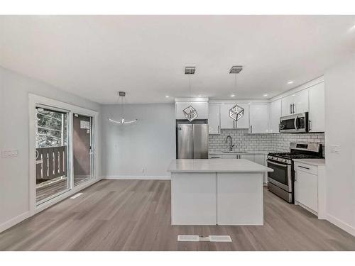 6129 Maddock Drive Ne, Calgary, AB - Indoor Photo Showing Kitchen With Stainless Steel Kitchen With Upgraded Kitchen