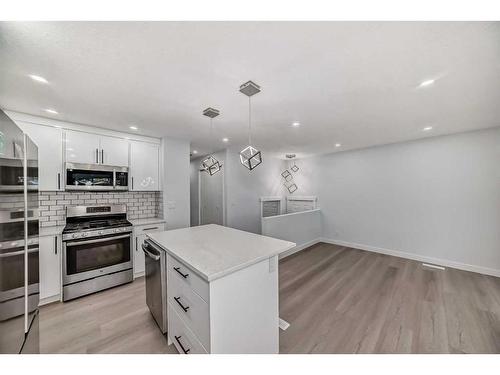 6129 Maddock Drive Ne, Calgary, AB - Indoor Photo Showing Kitchen With Stainless Steel Kitchen With Upgraded Kitchen