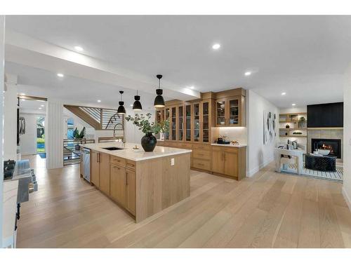 42 Canova Road Sw, Calgary, AB - Indoor Photo Showing Kitchen With Double Sink