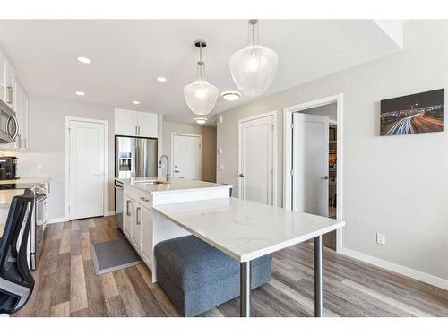 113-8530 8A Avenue Sw, Calgary, AB - Indoor Photo Showing Kitchen With Stainless Steel Kitchen With Upgraded Kitchen