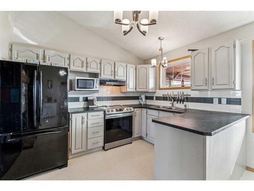 272187 Township Road 240, Rural Rocky View County, AB - Indoor Photo Showing Kitchen With Double Sink