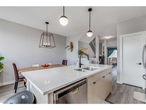 776 Livingston Hill Ne, Calgary, AB - Indoor Photo Showing Kitchen With Double Sink