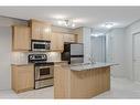 309-2233 34 Avenue Sw, Calgary, AB  - Indoor Photo Showing Kitchen With Stainless Steel Kitchen With Double Sink 